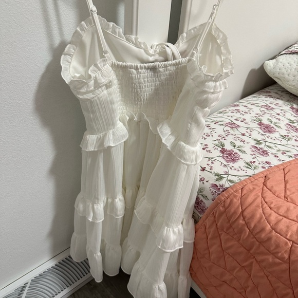 Wild Fable Cream Ruffled Dress - Picture 3 of 3